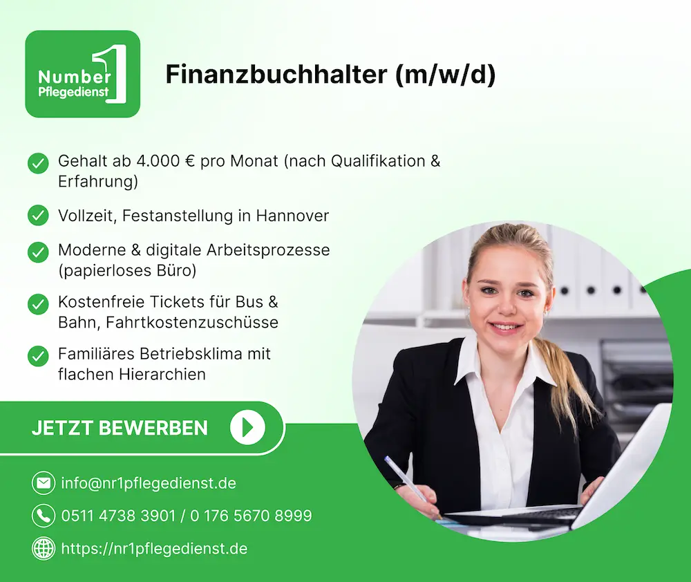 Finanzbuchhalter bei Number 1 Pflegedienst gmbh